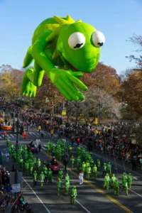 Kermit the Frog, seen here in 2012, has appeared at parade numerous times and was even appointed a Macy’s Holiday Ambassador in 1994. E.A.Kahane