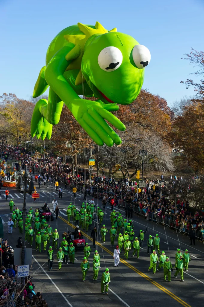 Kermit the Frog, seen here in 2012, has appeared at parade numerous times and was even appointed a Macy’s Holiday Ambassador in 1994. E.A.Kahane