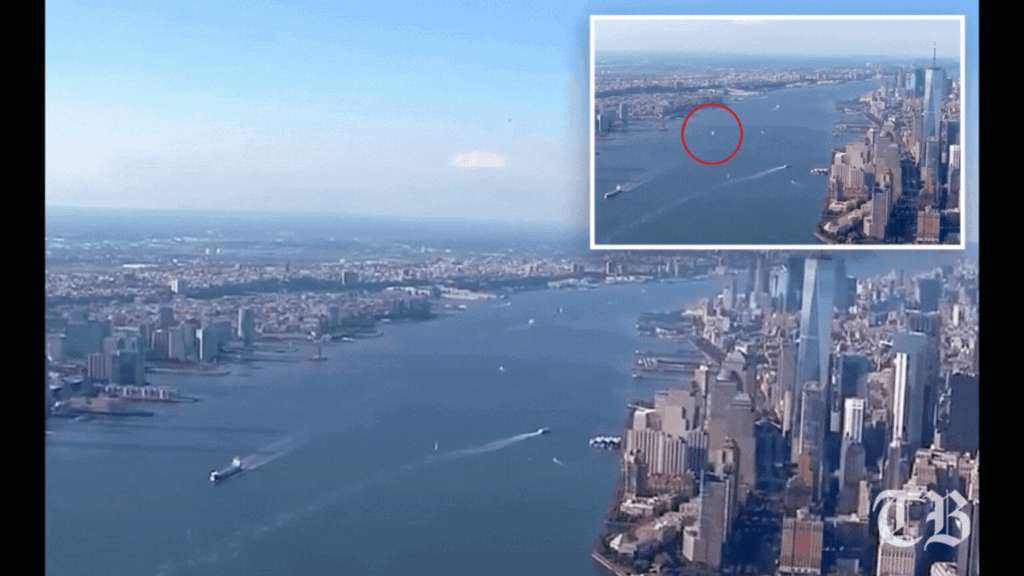 Mysterious orb zooming past NYC accidentally caught on film by local news chopper. Fox News