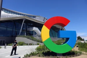 The exterior of the new Google Bay View campus on May 16, in Mountain View, Calif. The 42 acres of campus totals 1.1 million square feet, with two office buildings, an event center, and 20 acres of open space. (Aric Crabb / Bay Area News Group / TNS)