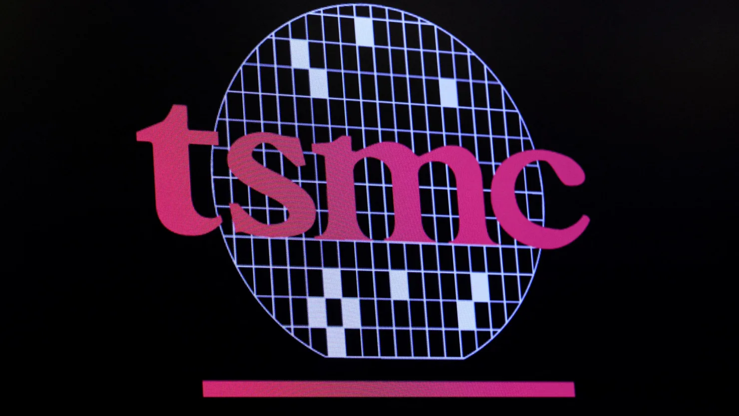 The logo for Taiwan Semiconductor Manufacturing Company is displayed on a screen on the floor of the New York Stock Exchange on Sept. 26, 2023. Brendan Mcdermid | Reuters