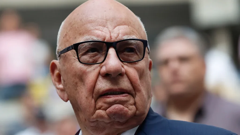 Rupert Murdoch attempts to the US Open tennis mens final in New York on September 10, 2017. Mike Segar/Reuters