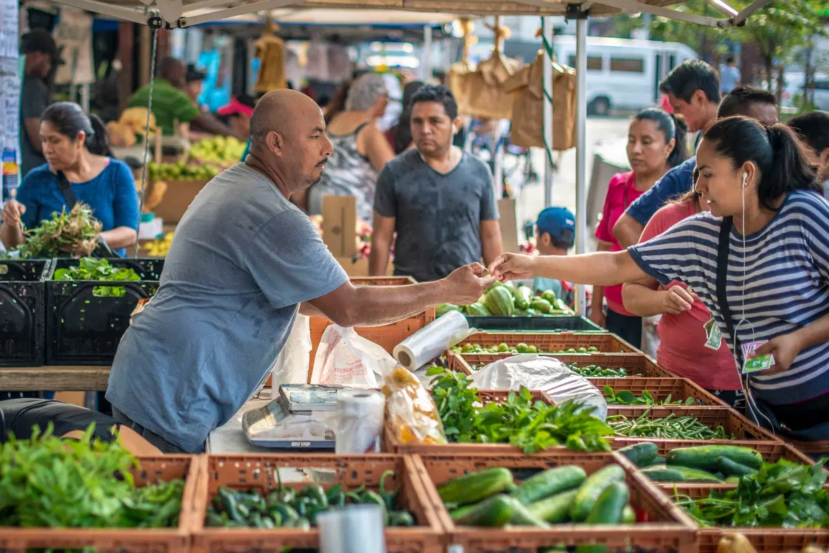 Corona Greenmarket. Courtesy, GrowNYC Greenmarket