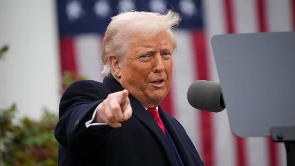 President Donald Trump gestures while speaking during a “Make America Wealthy Again” trade announcement event at the White House on April 2, 2025.Andrew Harnik | Getty Images News | Getty Images