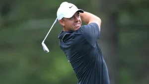 After a brutal first round, Rory McIlroy played himself back in contention for his first green jacket following a 6-under par round. David Cannon/Getty Images