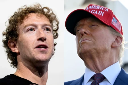 Mark Zuckerberg met with Donald Trump and members of his team in Florida this week.(BLOOMBERG/GETTY IMAGES)