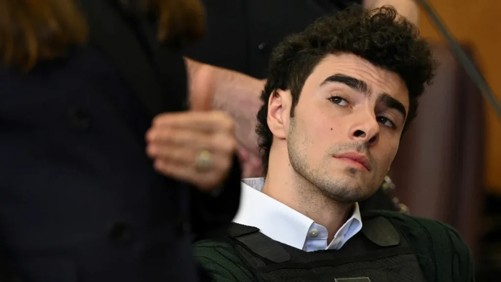 Luigi Mangione appears at a hearing for the murder of UHC CEO Brian Thompson at Manhattan Criminal Court on February 21, 2025 in New York City. Curtis Means/Reuters