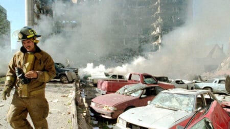 The bombing of a federal building in Oklahoma City, on April 19, 1995, remains the deadliest domestic terror attack in U.S. history.Credit...Jim Argo/USA Today Network