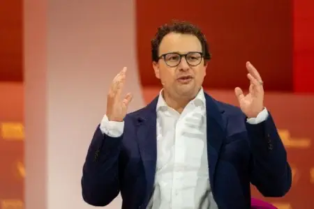 Dario Amodei, co-founder and chief executive officer of Anthropic. (Benjamin Girette/Bloomberg)