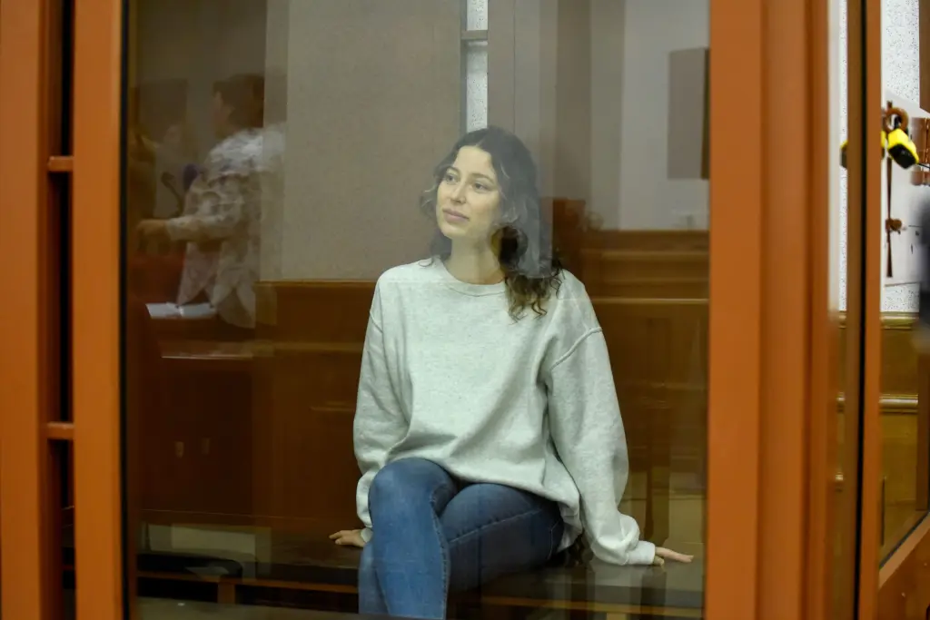 Karelina was sentenced to 12 years in a brutal penal colony last August. (STRINGER/EPA-EFE / Shutterstock)