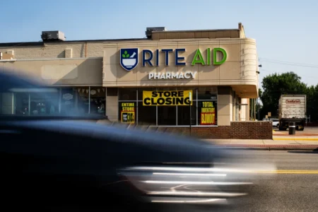 A Rite Aid store in Berkley, Mich., in July. (Emily Elconin / Bloomberg via Getty Images file)