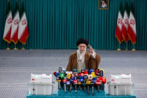 Iran’s supreme leader, Ayatollah Ali Khamenei, said the negotiating team had his support. (Arash Khamooshi/The New York Times)