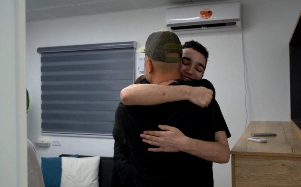 Edan Alexander was freed as part of a deal between the U.S. and Hamas. Israel said it would provide a safe corridor for his exit from Gaza, but wouldn’t give Hamas anything in return for his freedom. (Government Press Office/Reuters)