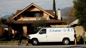 A Charter Communications service van in Pasadena, Calif. (Reuters)
