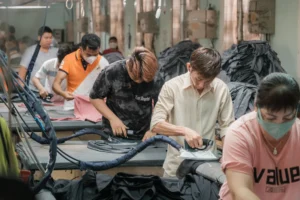 In April, Vietnam imported $15 billion from China and exported $12 billion to the United States. (Linh Pham/Bloomberg)