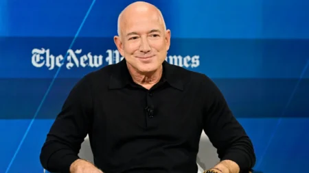 Jeff Bezos. (PHOTO BY EUGENE GOLOGURSKY/GETTY IMAGES FOR THE NEW YORK TIMES)