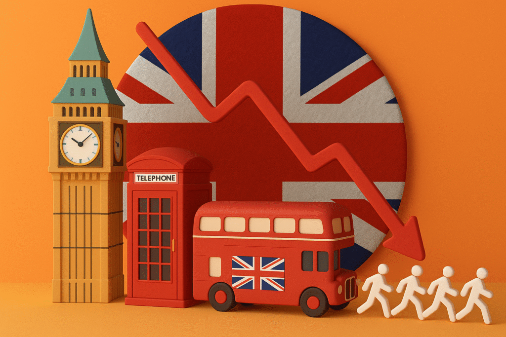 UK jobs market continues to weaken 3D art made using AI. (Jaff Hangington/ The NewYorkBudgets)