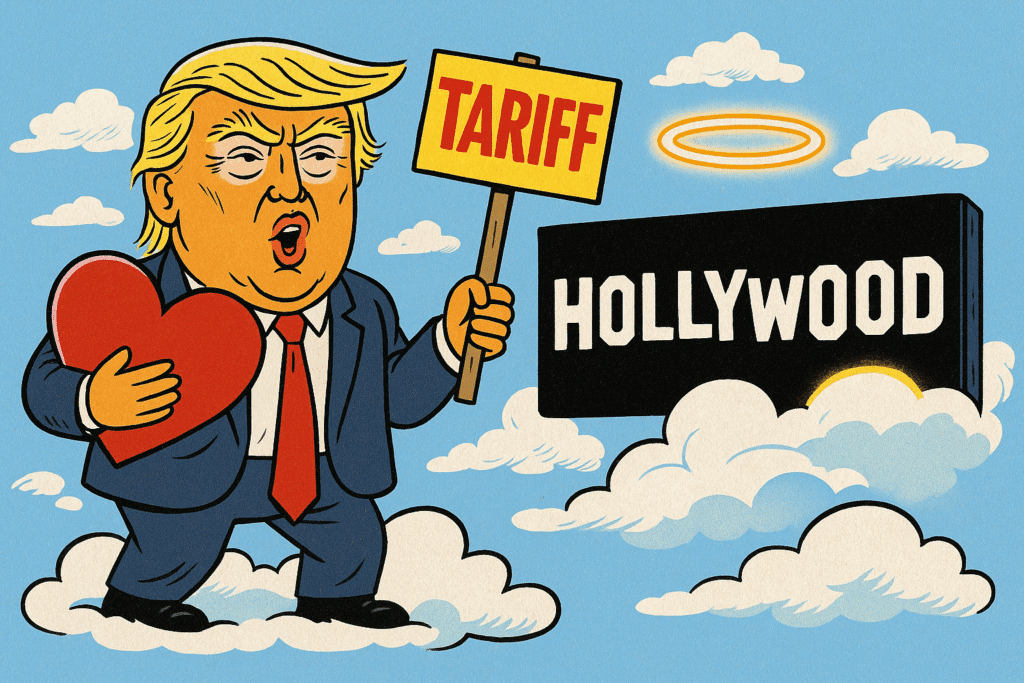 Donald Trump want to save Hollywood with love and Tariff. (Ryan McNom/The NewYorkBudgets)
