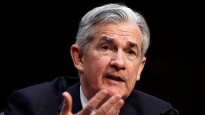 Jerome H. Powell, President Trump’s nominee for chairman of the Federal Reserve, testifies during his Senate confirmation hearing in November. (Carolyn Kaster / Associated Press)