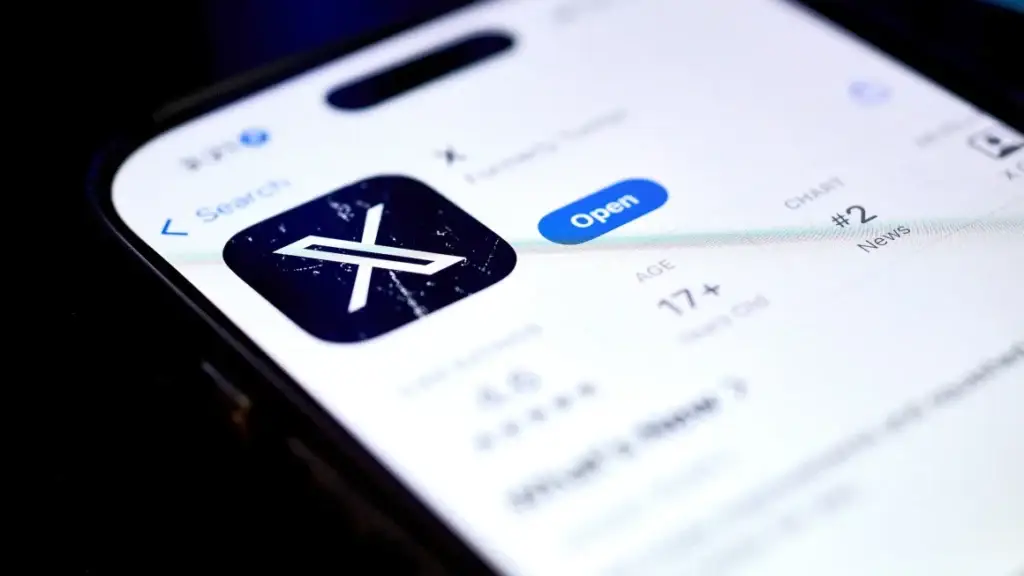X formerly twitter in app store. (Gabby Jones/Bloomberg/Getty Images)