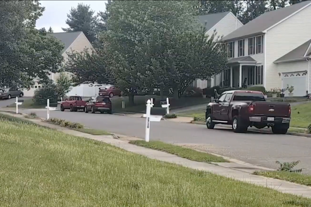 Along McKenzie Lane in Fredericksburg, Va., where the shooting took place. (WRC-TV)