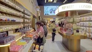 Customers purchase products at a Pop Mart store in London on May 21, 2025. (shutterstock)