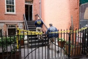 Police Investigate Detectives Involved at Home Linked to Crypto Torture Case Investigators are closing off the apartment where the Italian businessman was allegedly kidnapped and tortured. (Kevin C Downs/The New York Post)