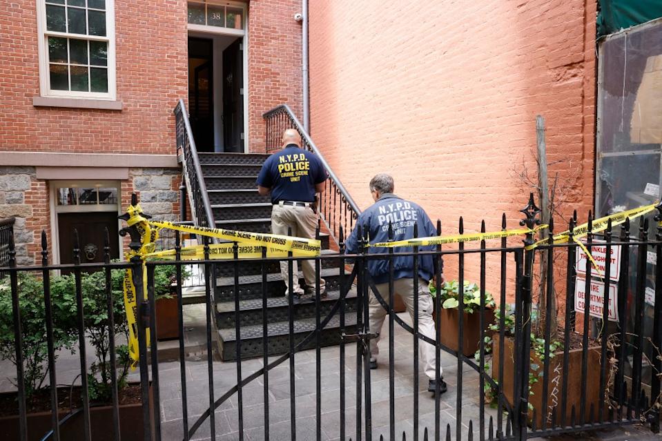 Investigators are closing off the apartment where the Italian businessman was allegedly kidnapped and tortured. (Kevin C Downs/The New York Post)