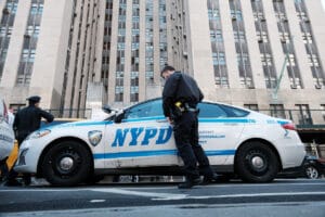 NYPD Assists Federal Agents in Migrant Investigations — But Should It? The revelation about the hotline raises questions about how police officers are using their judgment to implement Mayor Eric Adams’ directive. (Spencer Platt/Getty Images)