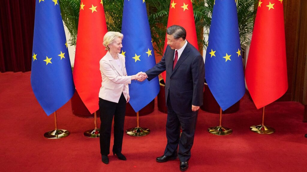 EU won't decouple from China as condition for reaching trade deal with Trump.(European Union)