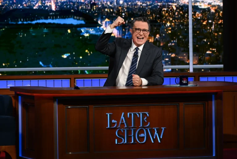 The Late Show With Stephen Colbert is ending in May 2026. (Scott Kowalchyk/CBS via Getty Images)