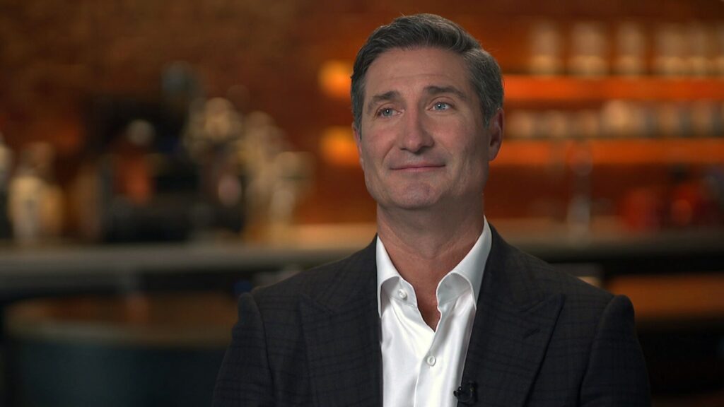 Starbucks CEO Brian Niccol sat down with ABC News' Rebecca Jarvis to discuss the coffee chain's future. (ABC News)