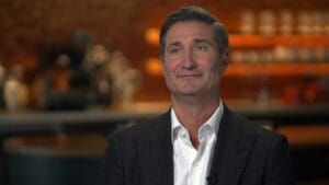 Starbucks CEO Brian Niccol sat down with ABC News' Rebecca Jarvis to discuss the coffee chain's future. (ABC News)