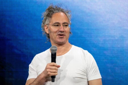 Alex Karp, chief executive officer of Palantir Technologies, has seen shares soar thanks to booming artificial intelligence demand. © Bloomberg/Getty Images