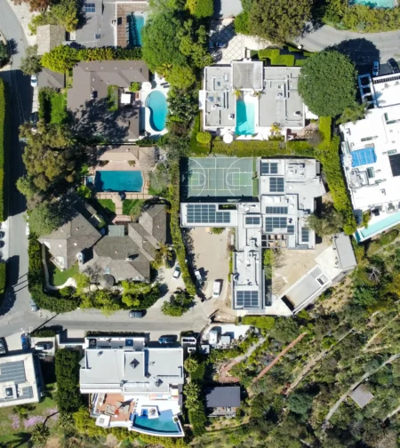 An aerial view of the property. © SplashNews.com