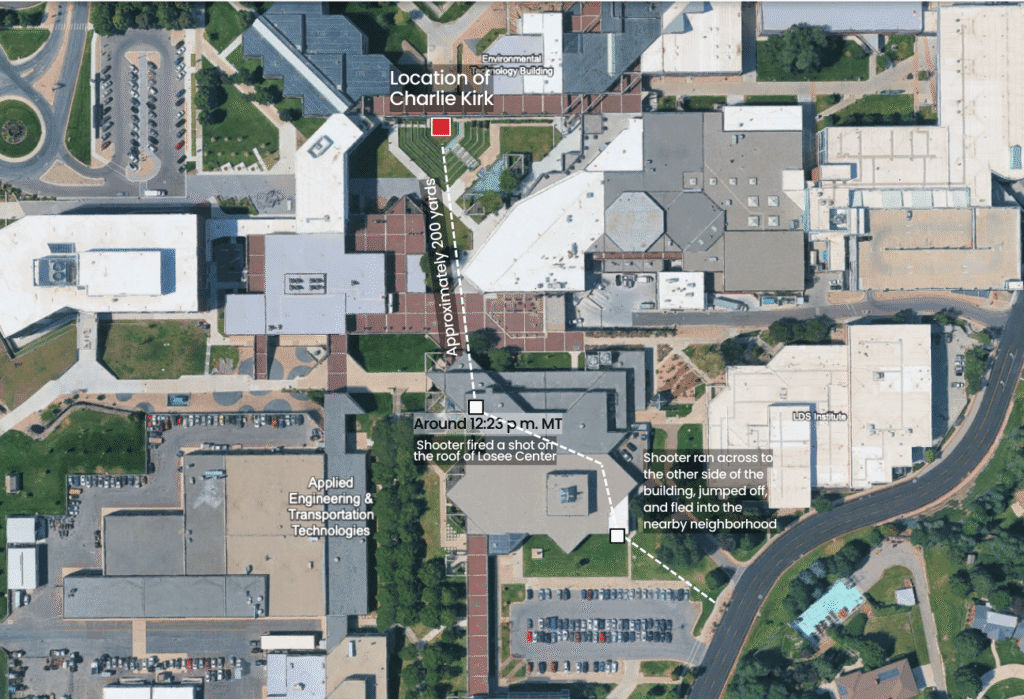 Visual Timeline of Charlie Kirk’s Assassination 3 18 1