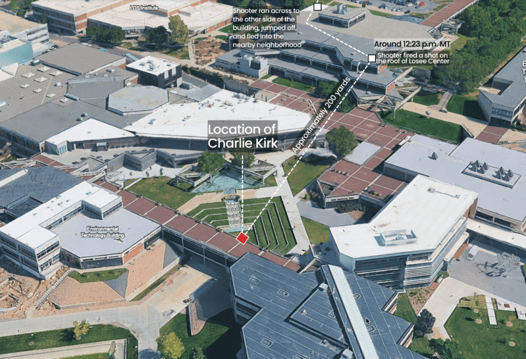 Visual Timeline of Charlie Kirk’s Assassination 4 19