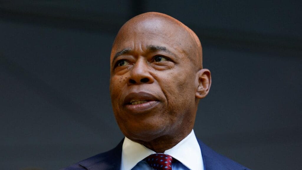 Eric Adams Exits New York City Mayoral Race 2 New York City Mayor Eric Adams announced on Sunday, September 28, 2025, that he is ending his campaign for re-election. © Reuters