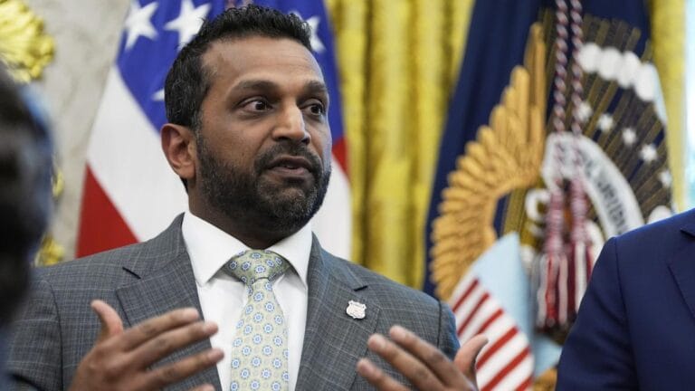 FBI Director Kash Patel drew scrutiny when, hours after the killing, he posted on social media that “the subject” was in custody even though the actual suspected shooter remained on the loose. © AP