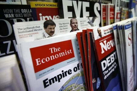 The Economist Group posted an operating profit of £60 million. © Bloomberg News