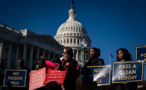 The US Congress scrambled Thursday to approve temporary funding to thwart a partial government shutdown. © AFP