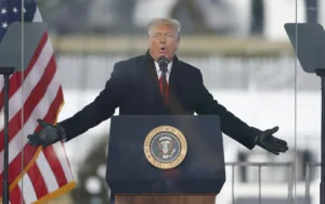 Panorama ‘completely misled’ viewers with its coverage of Donald Trump’s Capitol Hill speech, a report found. © Shawn Thew/EPA/Bloomberg