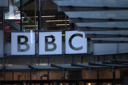 The BBC logo outside the BBC Broadcasting House. REUTERS/Jack Taylor