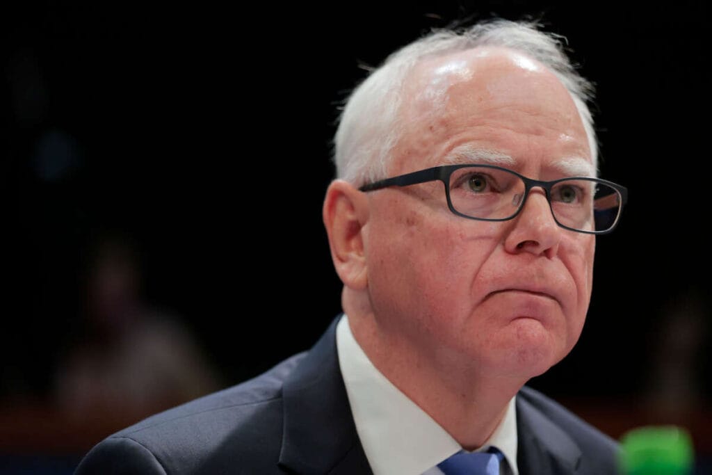 Minnesota Gov. Tim Walz listens during a hearing with the House Oversight and Accountability Committee at the U.S. Capitol on June 12, 2025, in Washington, D.C. (Anna Moneymaker / Getty Images)