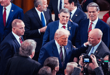 Representative Chip Roy, bottom right, who initially would not commit to supporting Speaker Mike Johnson’s re-election, ultimately voted for him after a phone call from President Trump. (Haiyun Jiang for The New York Times)