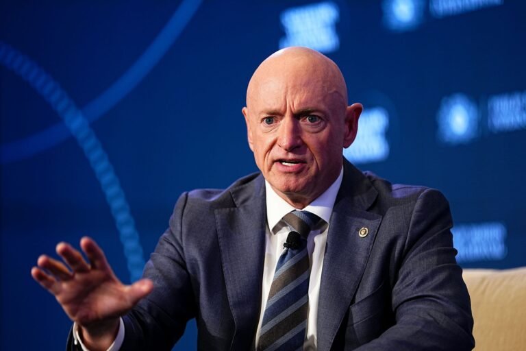 The Arizona Democrat Senator Mark Kelly. (Bloomberg/Getty Images)