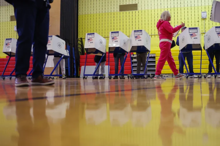 Trump officials charged 180 noncitizens with voter fraud. We looked at each case. People cast their votes on the first day of early voting, Saturday, in New York. (Heather Khalifa/AP)